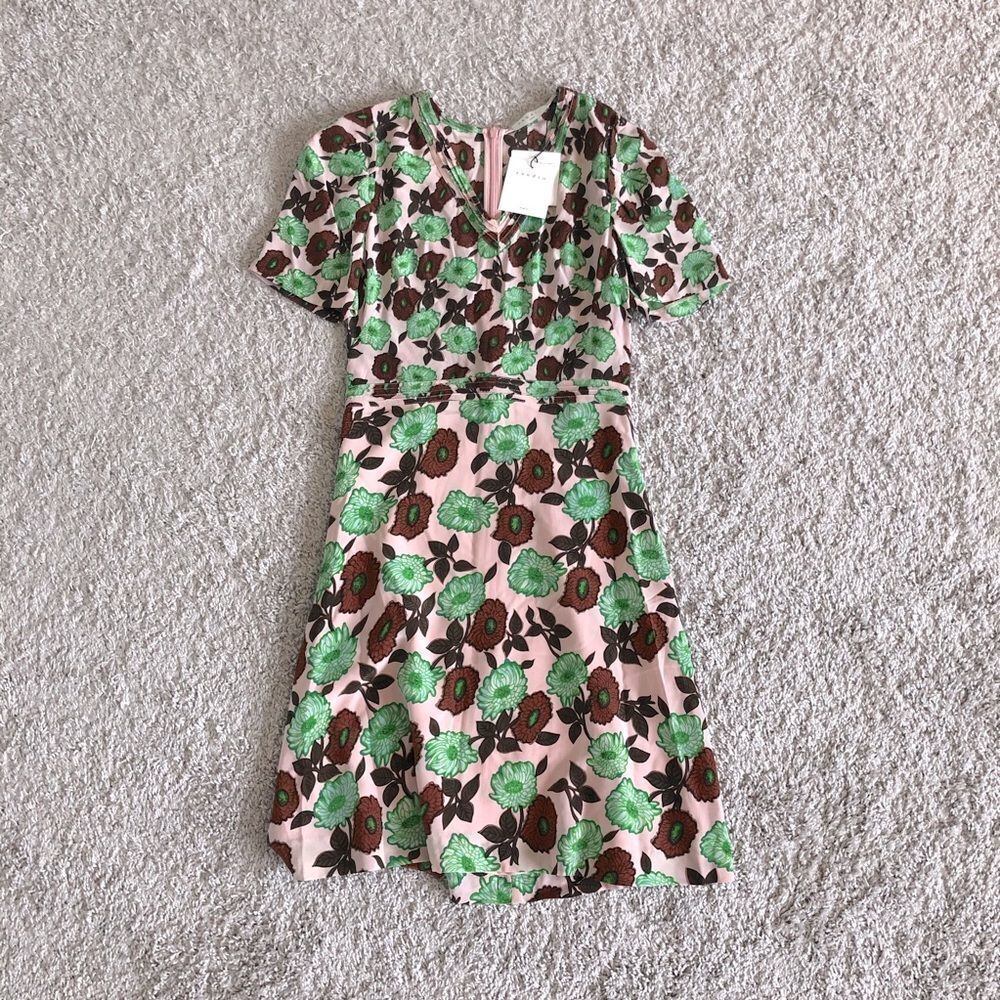Sandro Petale Floral Silk Dress - Picture 6 of 8